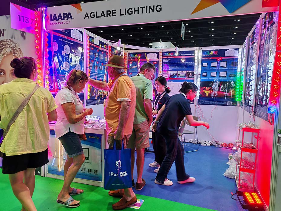 aglare lighting iaapa expo asia