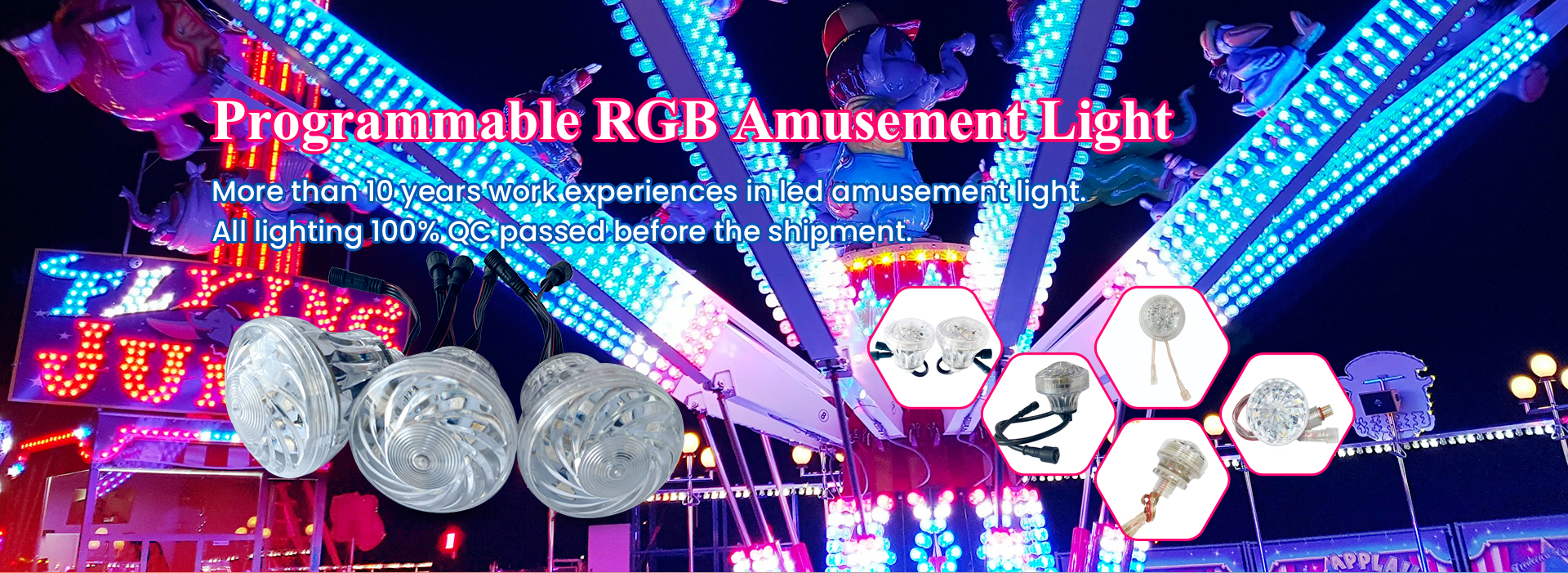 Programmable RGB Amusement Light