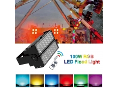 RGB Color - Aglare New 100W RGB LED Flood Light Outdoor