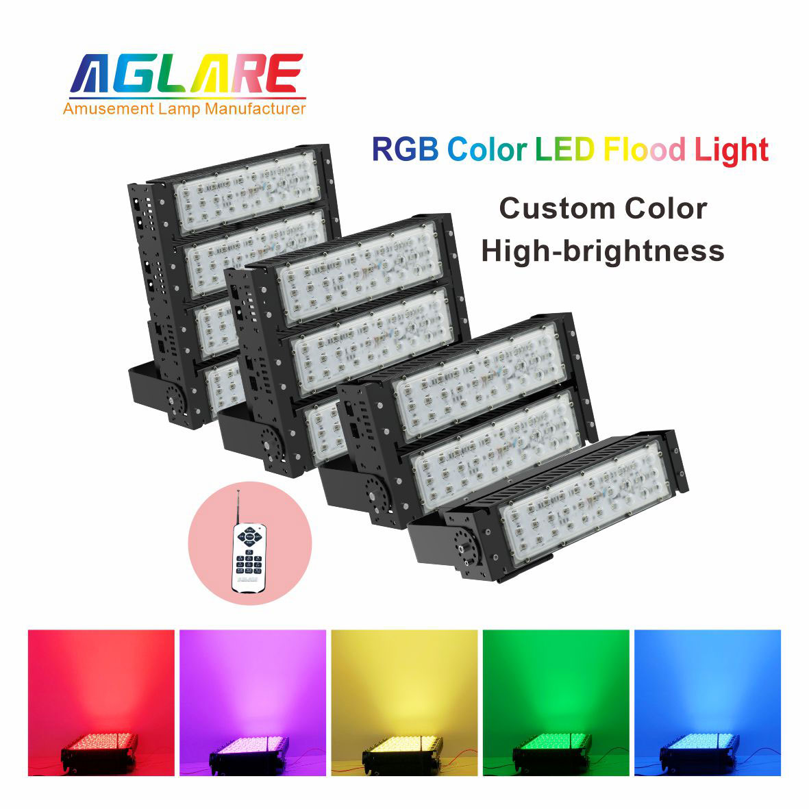 colored flood lights