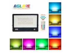 RGB Color - 200W RGBW Flood Light LED Spotlight Light Outdoor