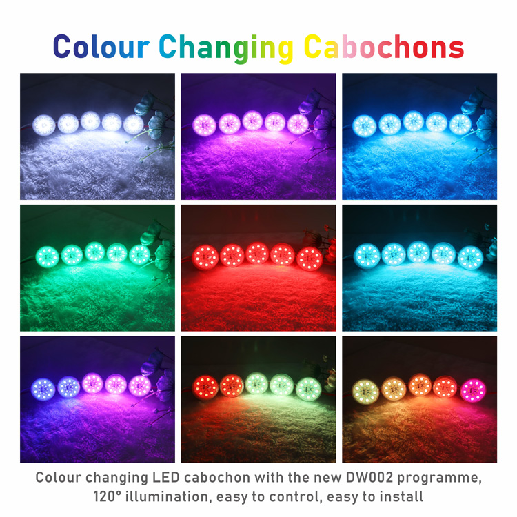 rgb pixel cabochons