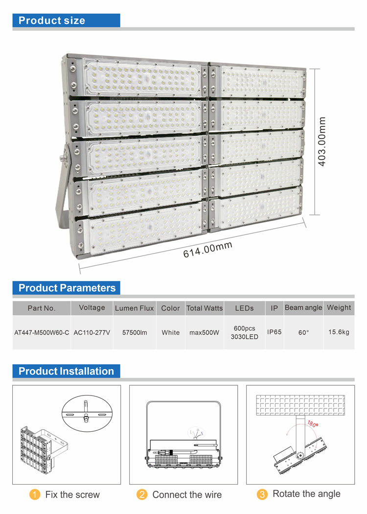 LED Floodlight 500 Watts