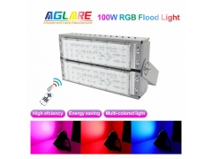 RGB Color - 100W LED Flood Lights Multi Color with Remote Control