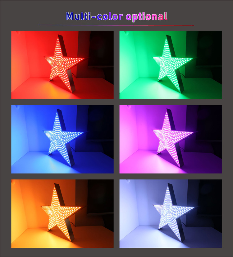 metal star light sign 