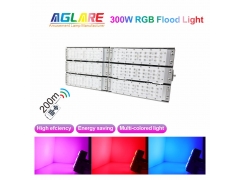 RGB Color - 300W RGB LED Flood Light Outdoor with Remote Control