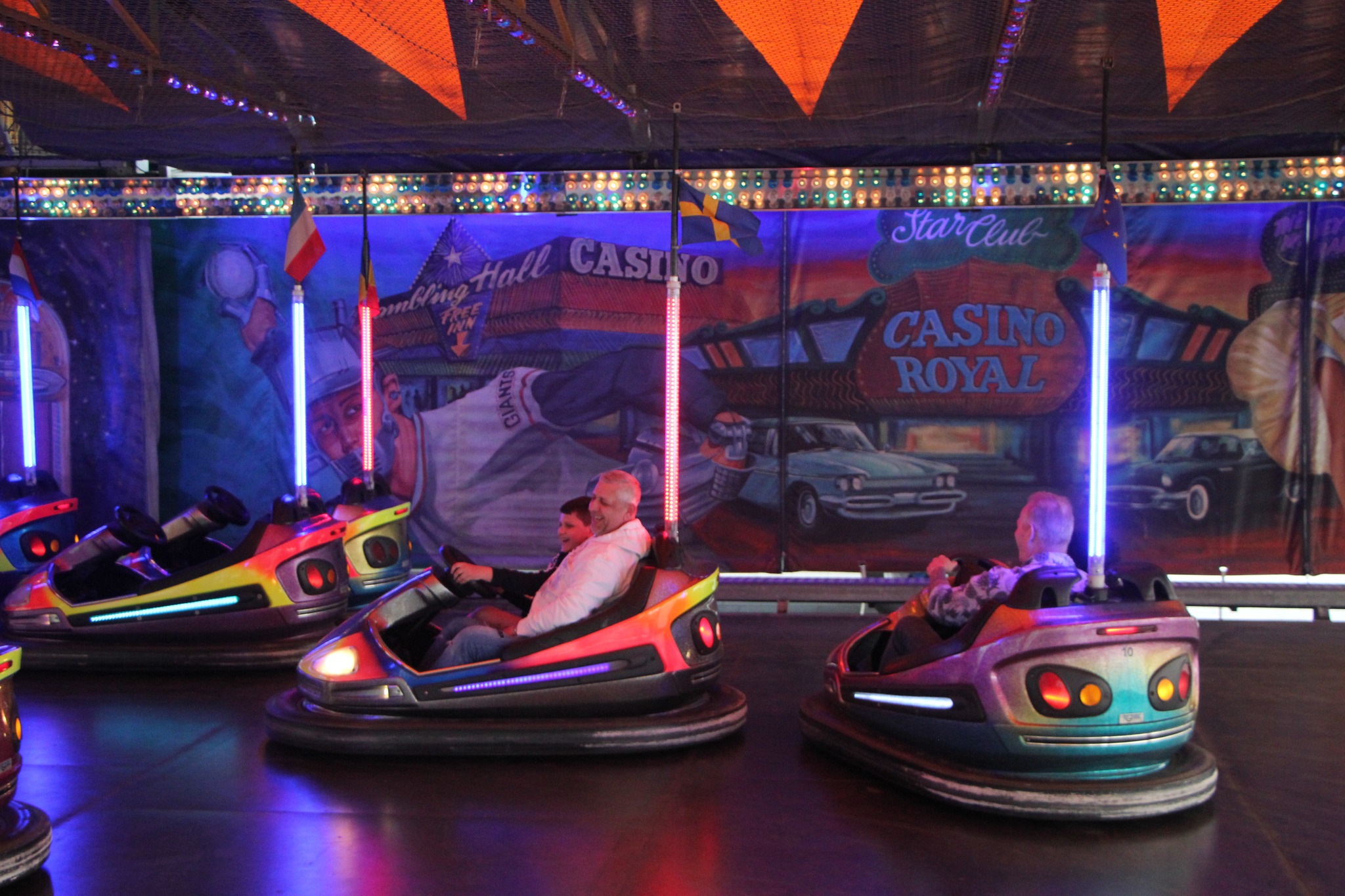 bumper cars lights