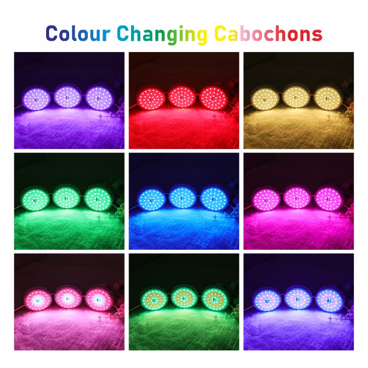 rgb cabochons light 