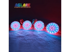 2PIN Auto Amusement Lights - New E14 Fairground Light 80mm RGB Cabochon Led Turbo Light Caps Rgbw Pixel Light for Amusement Parks