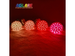 2PIN Auto Amusement Lights - New E14 Fairground Light 80mm RGB Cabochon Led Turbo Light Caps Rgbw Pixel Light for Amusement Parks